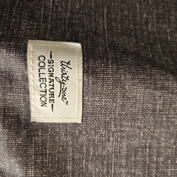 Thirty One Bags Sinch Sack Gray Drawstring Backpack with Embroidered Design - Picture 6 of 7